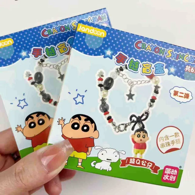 

Crayon Shin-chan Bracelet Nohara Shiro Nohara Himawari Anime Peripherals Cute Cartoon Originality Dopamine Bracelet Gifts New