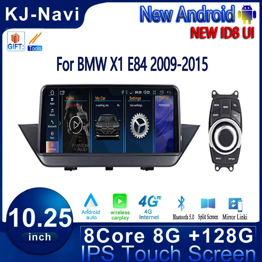 

Для BMW X1 E84 2009-2015 Carplay стерео радио автомобильный монитор 10,25 дюймов Android 14 Автомобильный мультимедийный беспроводной Apple