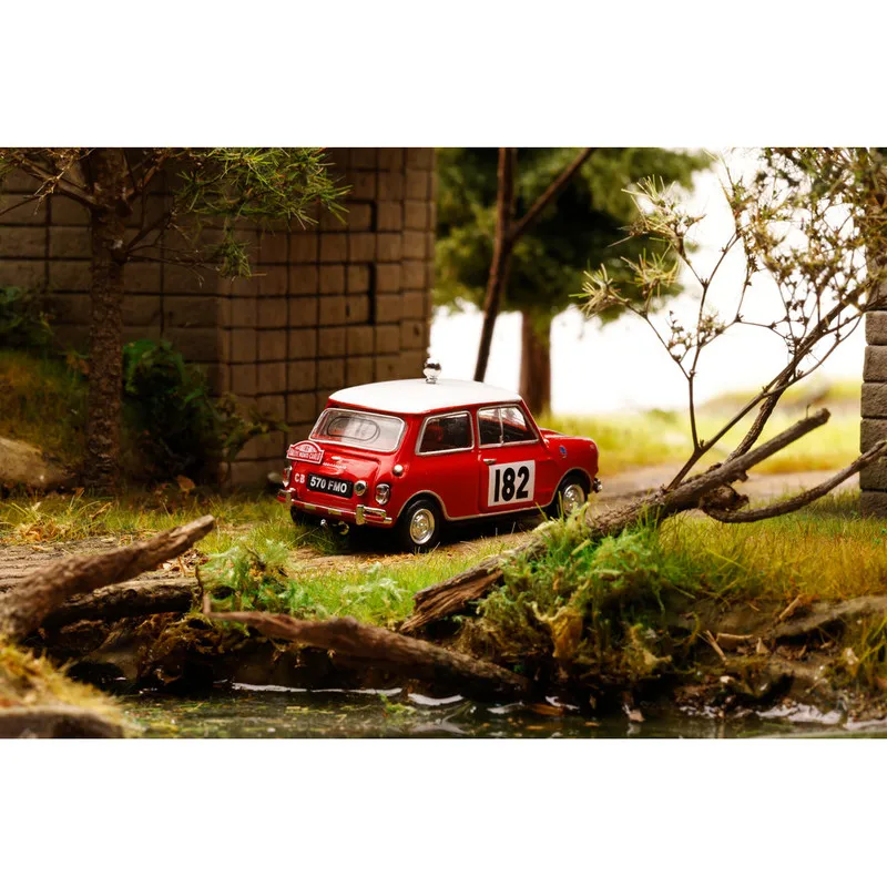 GCD 1/64  Morris MINI Cooper Rallye Monte Carlo 1962-1964 Diecast Car Model Alloy Simulation Collection Toy Gift For Boys