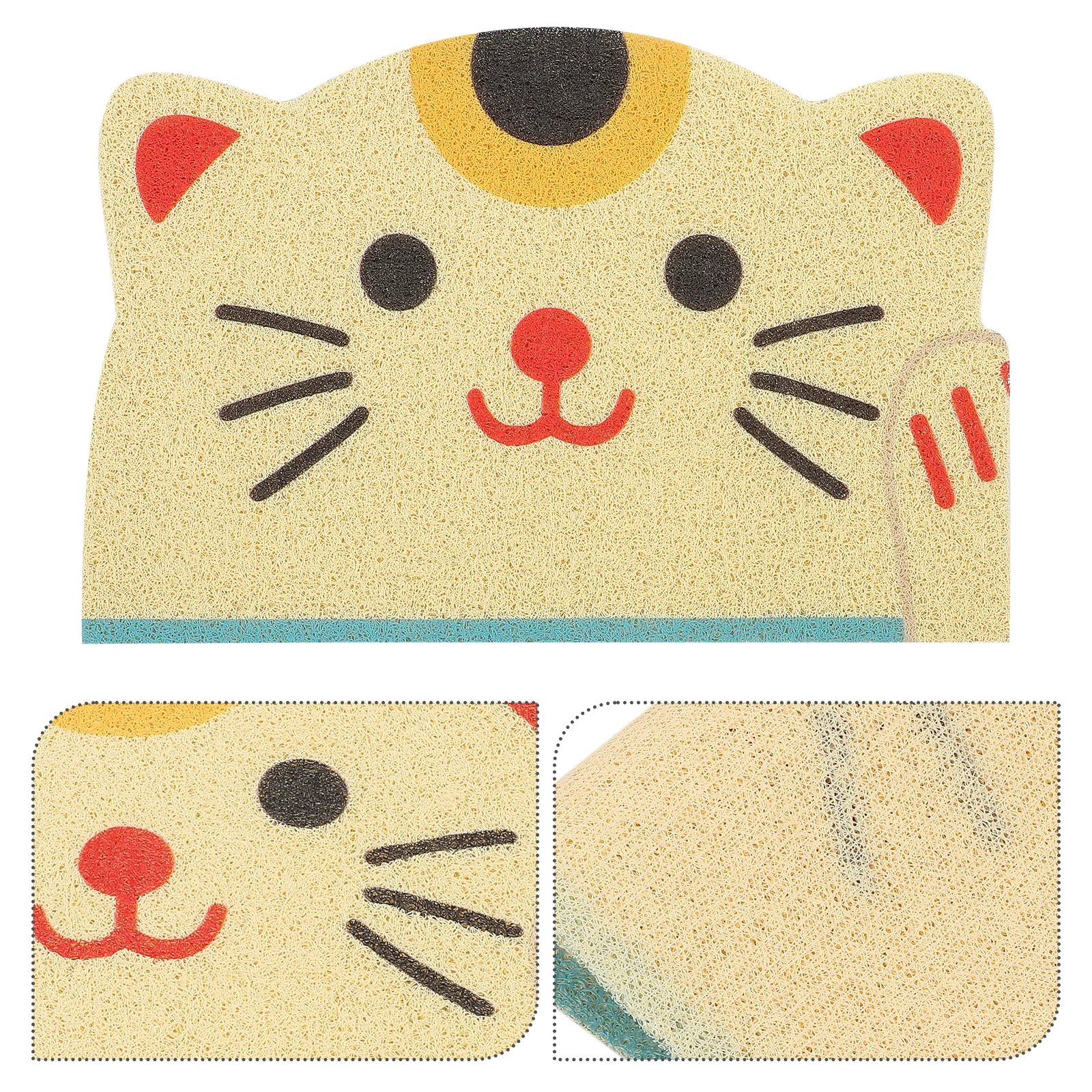 

Cat Litter Mat Extra Large for Big Cats Non Skid Bottom Keeps Floor Litter Box Mat Households Pet Accessories