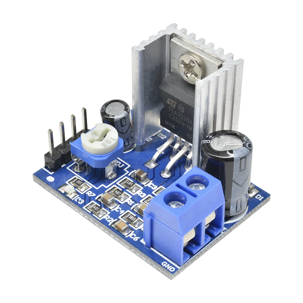 TDA2030A Audio Amplifier Module TDA2030 Power Amplifier Board Power Input AMP 6-12V Speakers Module Converter Mono 18W