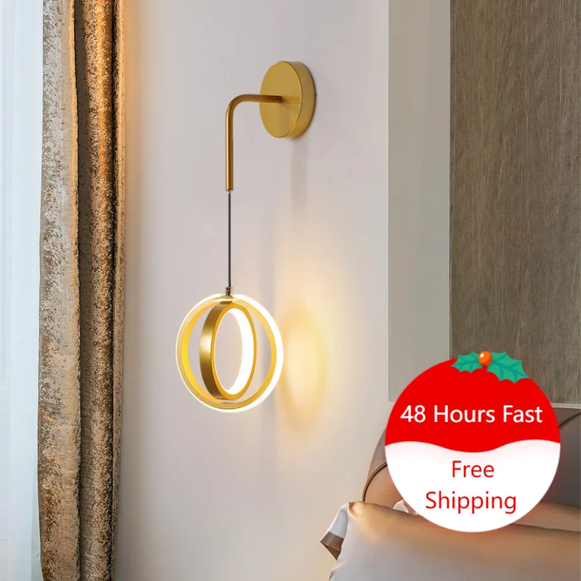 

Modern Led Wall Lamps for Bedroom Bedside Hotel Shop Restaurant Decoration Background Sconce Lights Fixtures Indoor Living Room