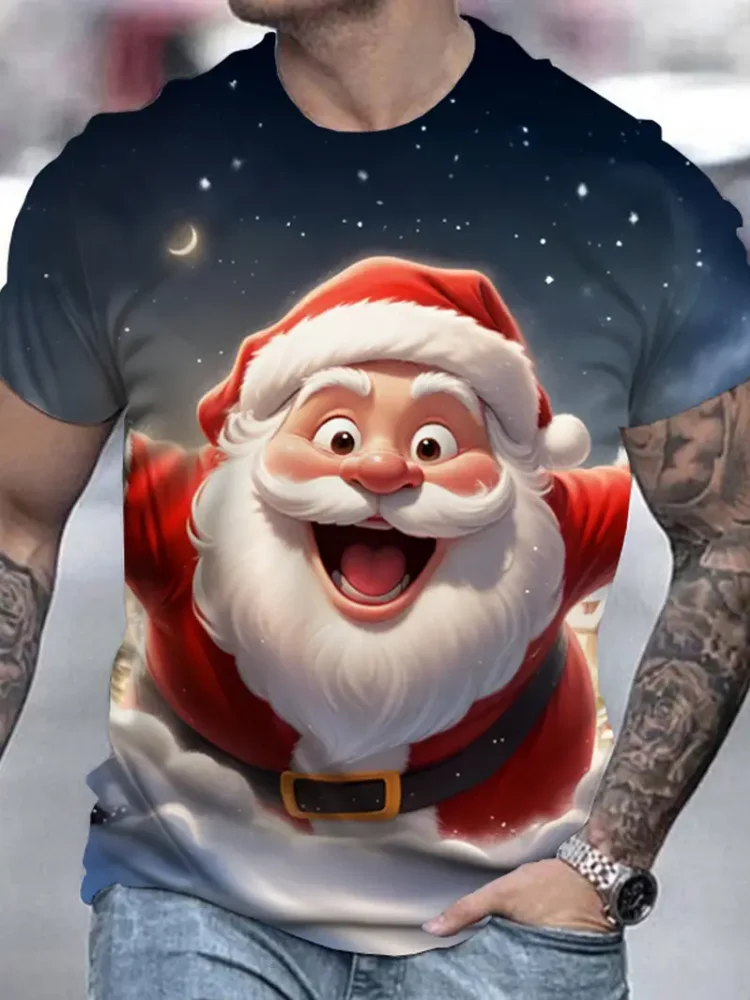 Christmas Tshirt Short Sleeve Tshirt Outdoor Funny Men's Shirts Oversized T-Shirt Loose T-Shirt Kids Tshirt Women Y2k t-shirts