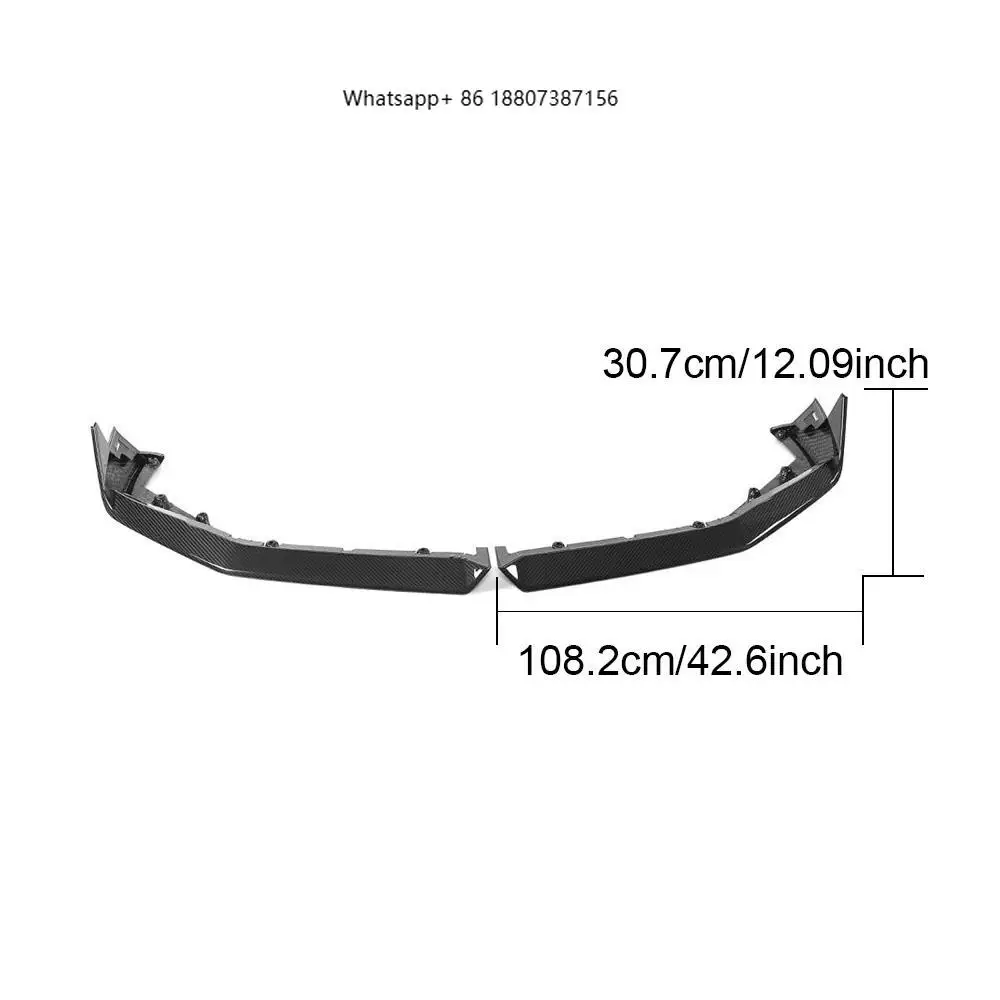 

ForBMW G90 M5 MP Dry Carbon Fiber Front Lip Kit - 2 Pieces 2025 (Clip & Screws Included)