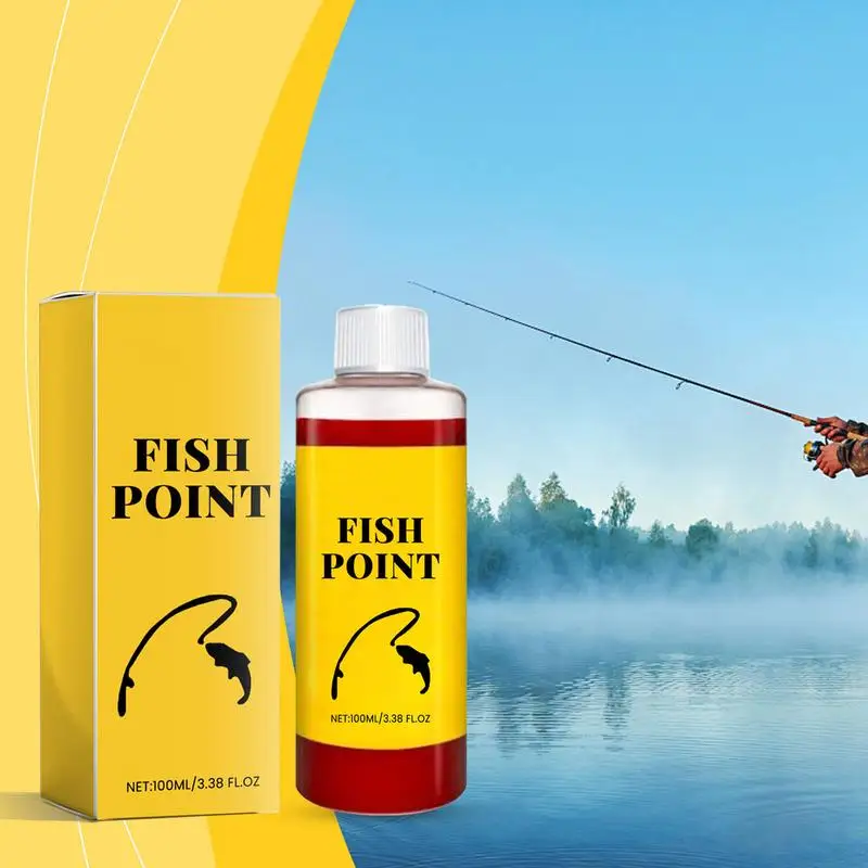 Bait Fish Additive Bait Attractant Powerful Fish Attractant Liquid 100ml Attractant Enhancer Red Worm Smell Lure Tackle Food For