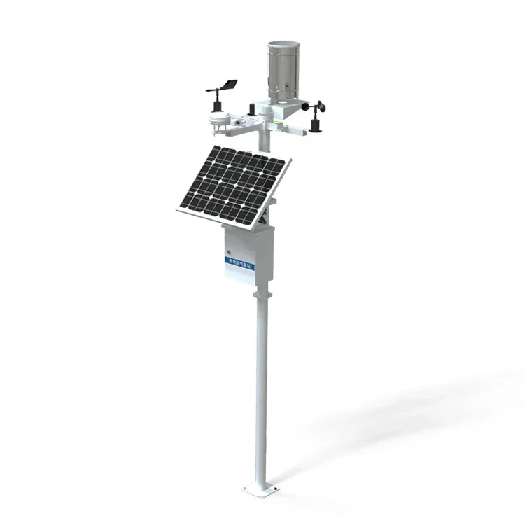 weather station data show solar panel agricultural weather station