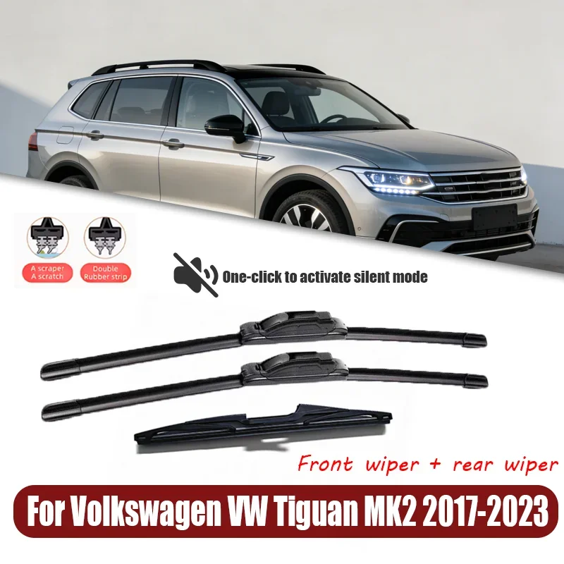 

26'+21'+14' for Volkswagen Tiguan MK2 2017-2023 2020 2021 2022 wiper front and rear wiper blades windshield car window