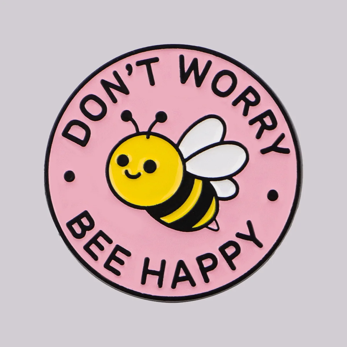 

Cute BEE Enamel Pin DON'T WORRY Quotes Brooch Pines Lapel Pins Badge on Backpack Clothing Accessories Fashion Jewelry Gift