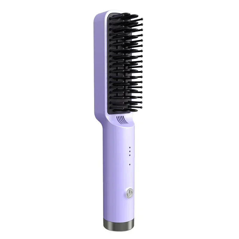 Electric Hot Hair Straighteners Hot Comb And Straightening Brush Hair Styling Appliances Home Portabl Curling Iron Mini Negative