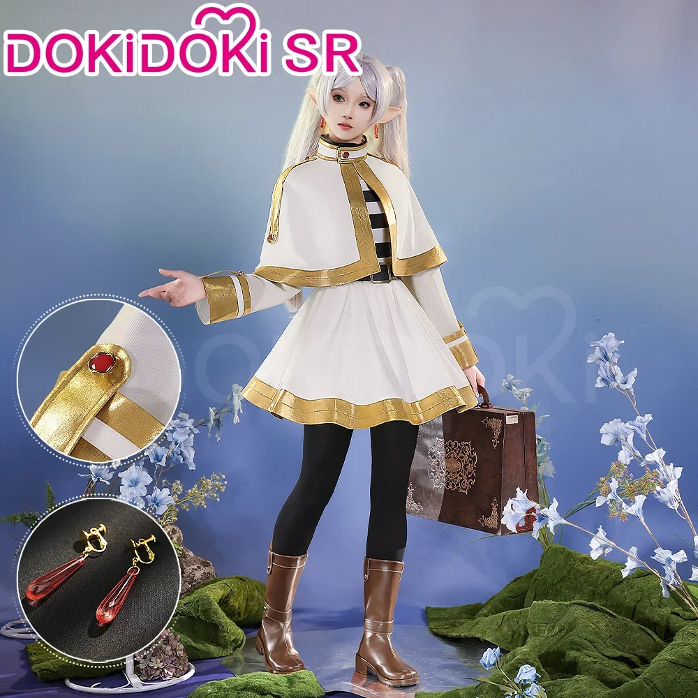 IN STOCK Frieren Cosplay Costume Anime DokiDoki-SR Women Halloween Witch Shawl Cloak Costume Frieren Cosplay