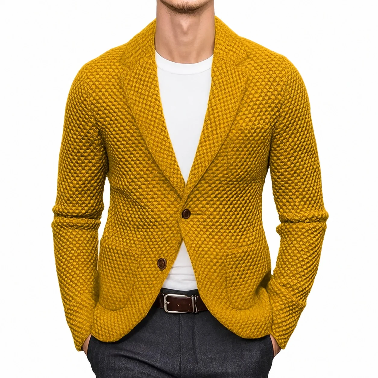 Women's Slim Fit Modal Cardigan with Notched Collar Long Sleeve Casual Regular Weight Lightweight Soft Knit Open Front Cardigan