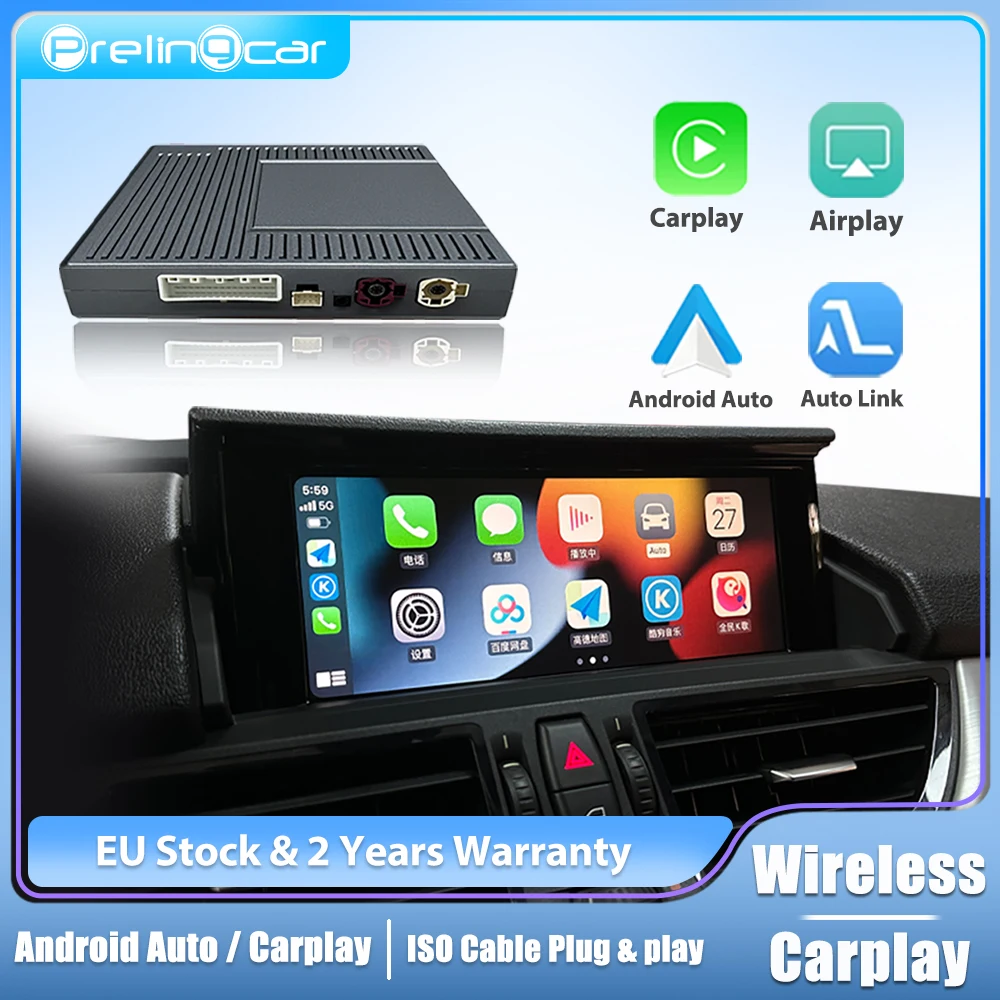 Wireless CarPlay For BMW series 1 3 5 7 E82 87 E90 91 F10 F01 X1 X3 X5 X6 M3 M5 Z4 CIC Android Auto Mirror Link AirPlay Function