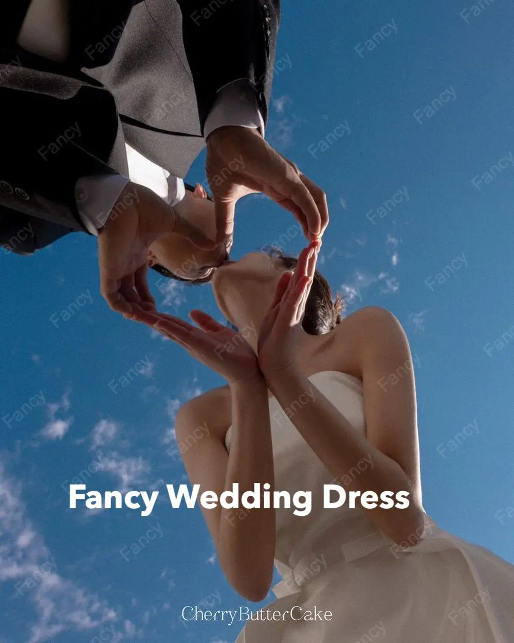 Fancy Simple Ivory Bow Korea Wedding Dress Sleeveless A Line Soft Satin Bridal Gown 웨딩드레스 Back Corset customized