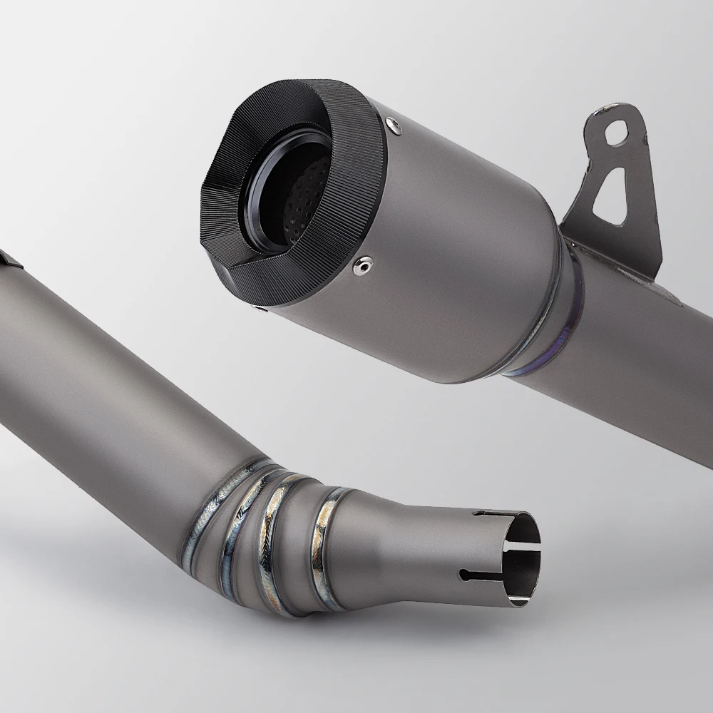 

For GSX250R GSX250 Titanium Alloy Integrated Exhaust Pipe Muffler (2016-2022) Racing LineOriginal Position