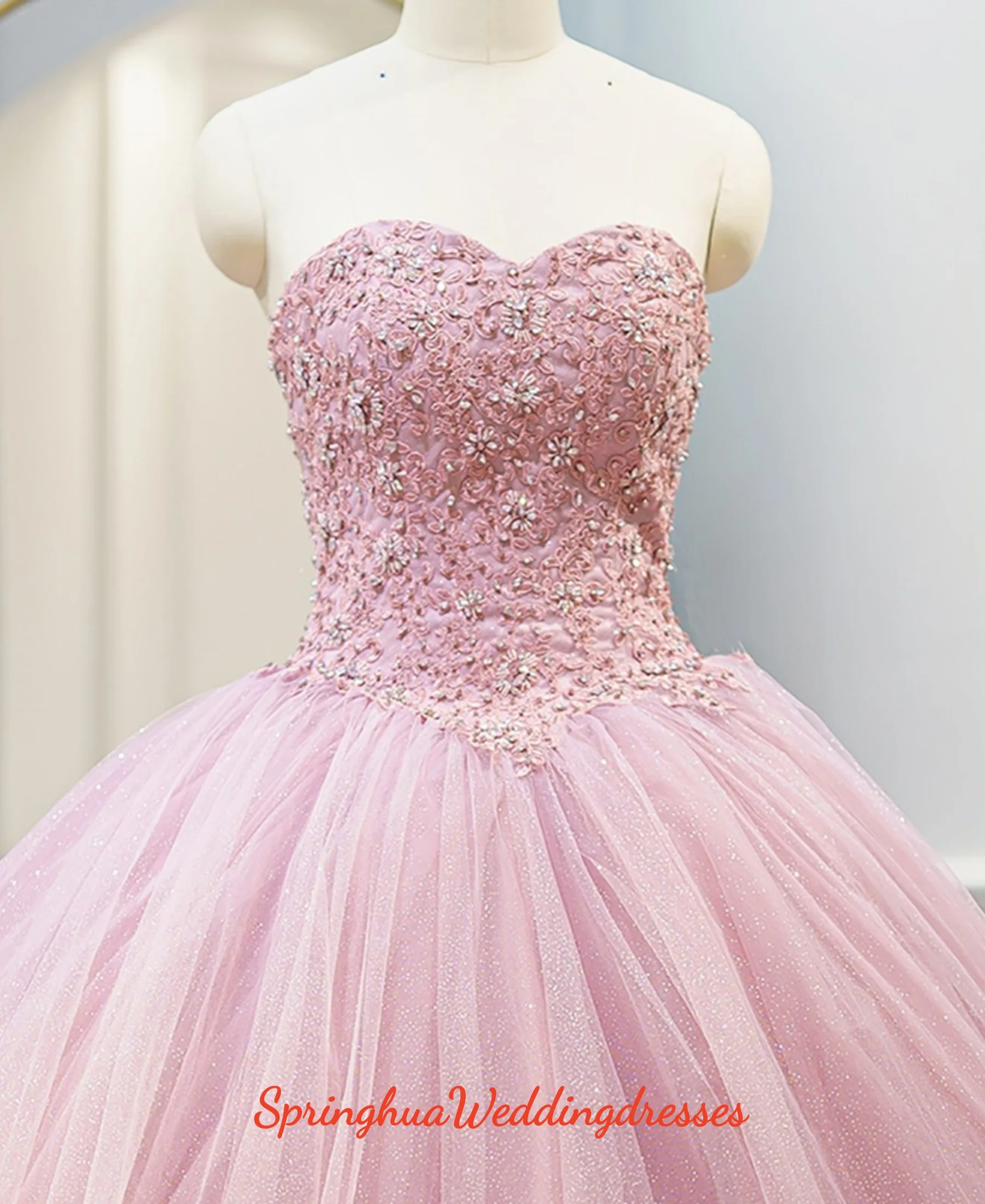 Customized Luxury Princess Sweetheart Evening Dress for Women weddingdress Rhinestones Saudi Arabric Party Gown Vestido De Novia