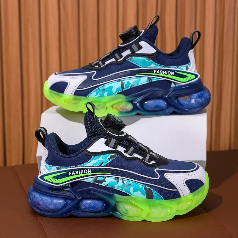 

Children Sneakers New Boys Breathable Lightweight Rebound Sports Shoes Girls Fashion Mesh Flat Comfortable Running Shoes Kids