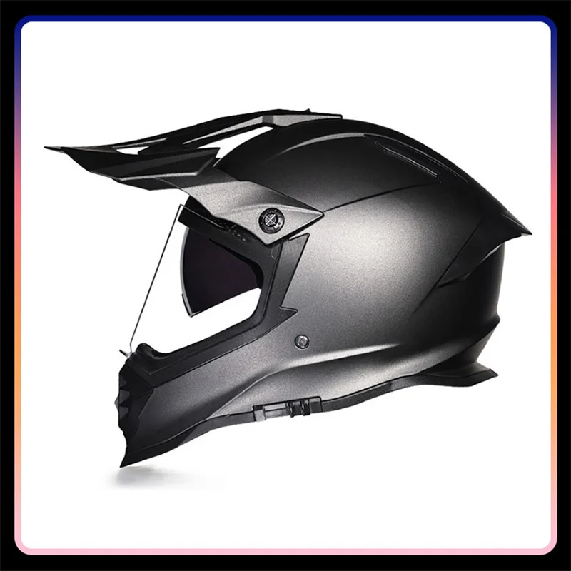 Professional Off Road Helmet Dual Lens DOT Double Visors Full Face Motorcycle Helmets Motocross Moto Dirtbike Racing Helmet