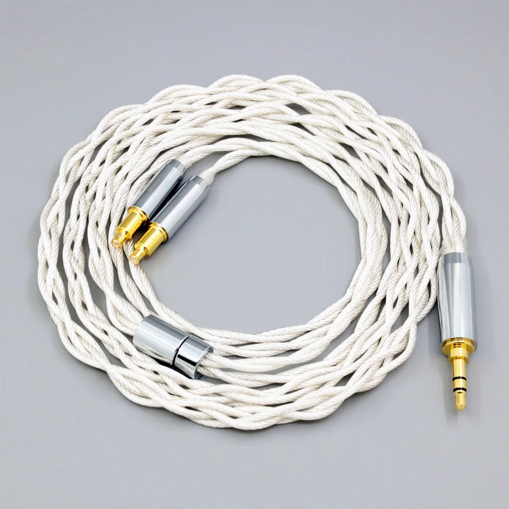 Graphene 7N OCC Silver Plated Type2 Earphone Cable For Audio Technica ATH-ADX5000 MSR7b 770H 990H A2DC LN008142