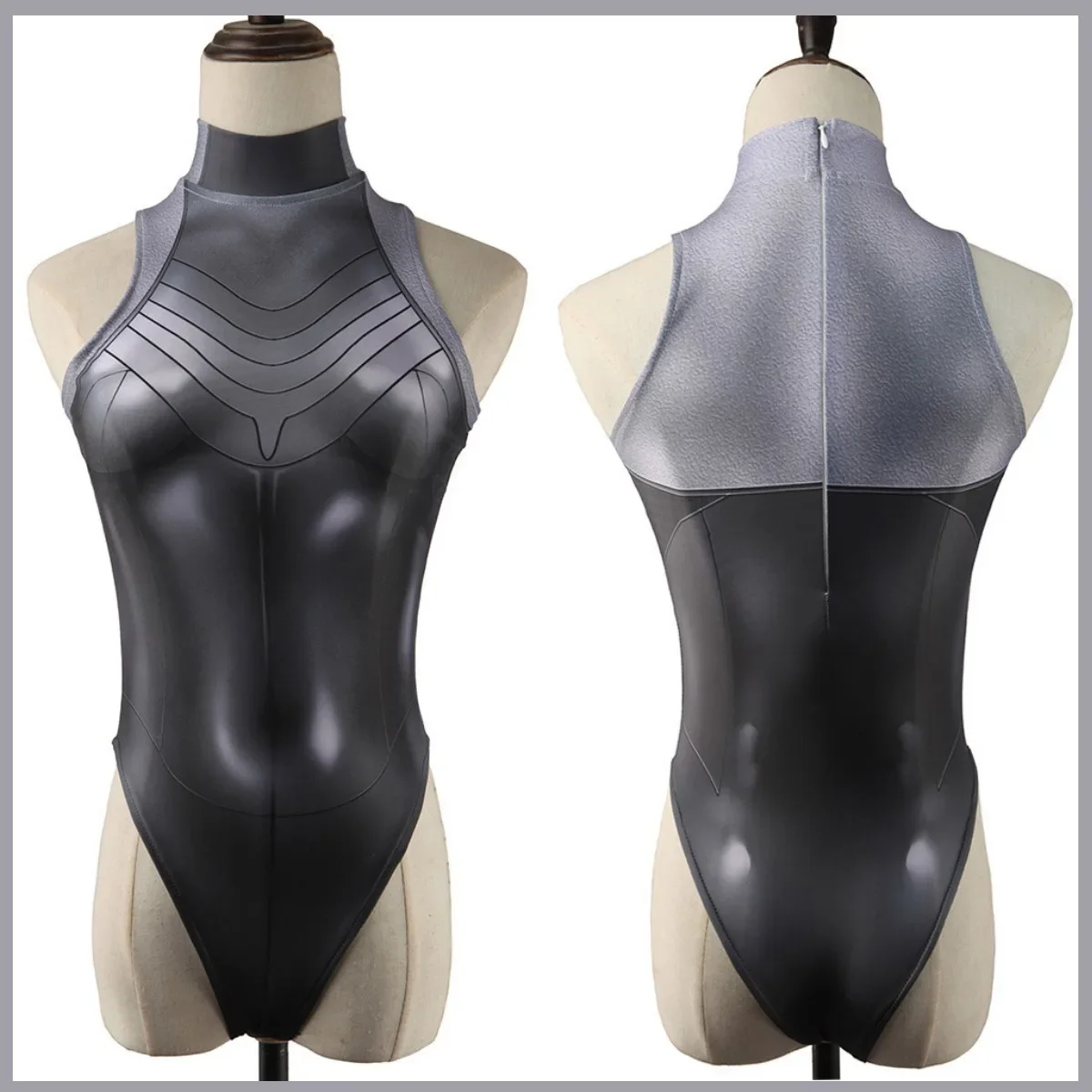 Robot Twins Cosplay Costume for Women Sexy Tight Jumpsuit Summer Swimsuit with Wig Atomic Heart Dixie Style Bikini Suit