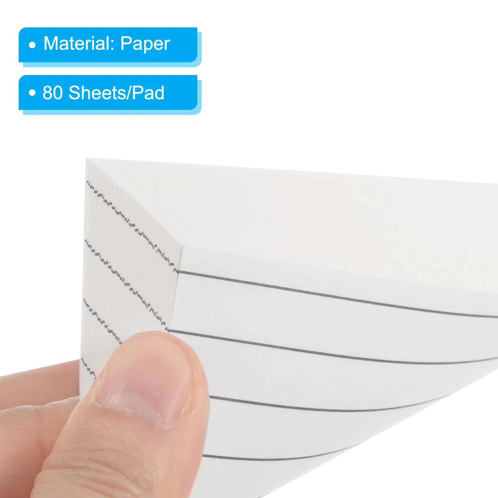 3/6/12 blocs-Notes autocollants bloc-Notes auto-adhésifs 80 feuilles/bloc adhésif poste de mémo pour les affaires de bureau à domicile