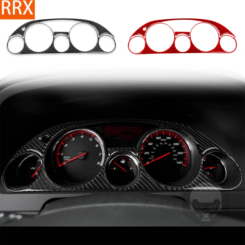 For GMC Acadia 2007-2012 Real Carbon Fiber Sticker Speedometer Display Panel Trim Cover Car Accessories Interior decorative