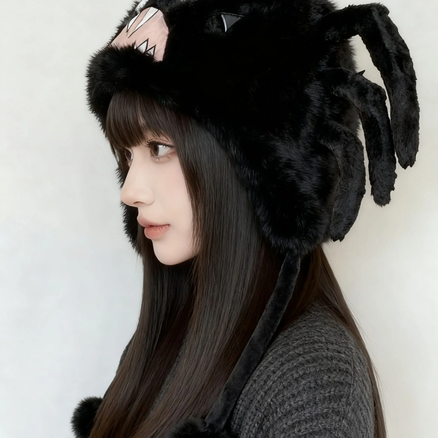Chapeau en peluche araignée Don't Starves, mignon, Style Niche, oreillettes d'hiver, coupe-vent, épais et chaud, casquette polaire pour joueurs, enfants et adultes, nouvelle collection 2025