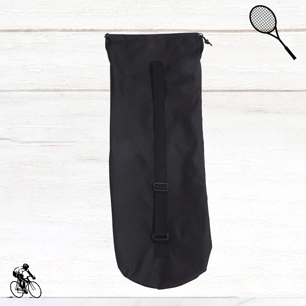 حقيبة ظهر مقاومة للماء للتزلج شديدة التحمل برباط للإغلاق للرجال والنساء والسفر في الهواء الطلق وتخزين السكوتر باللون الأسود