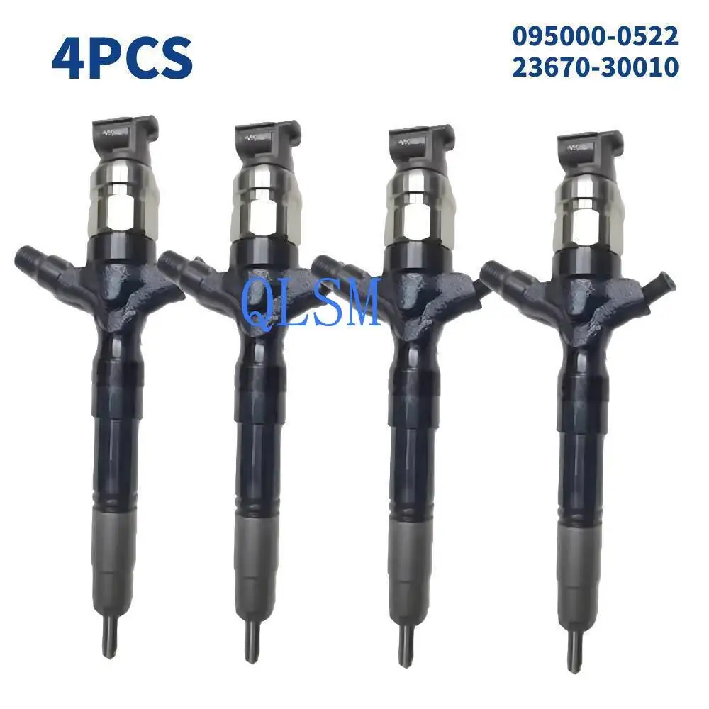 

4 pcs high-quality diesel fuel injectors 095000-0522 23670-30010 for Toyota Land Cruiser 3.0 D4d-