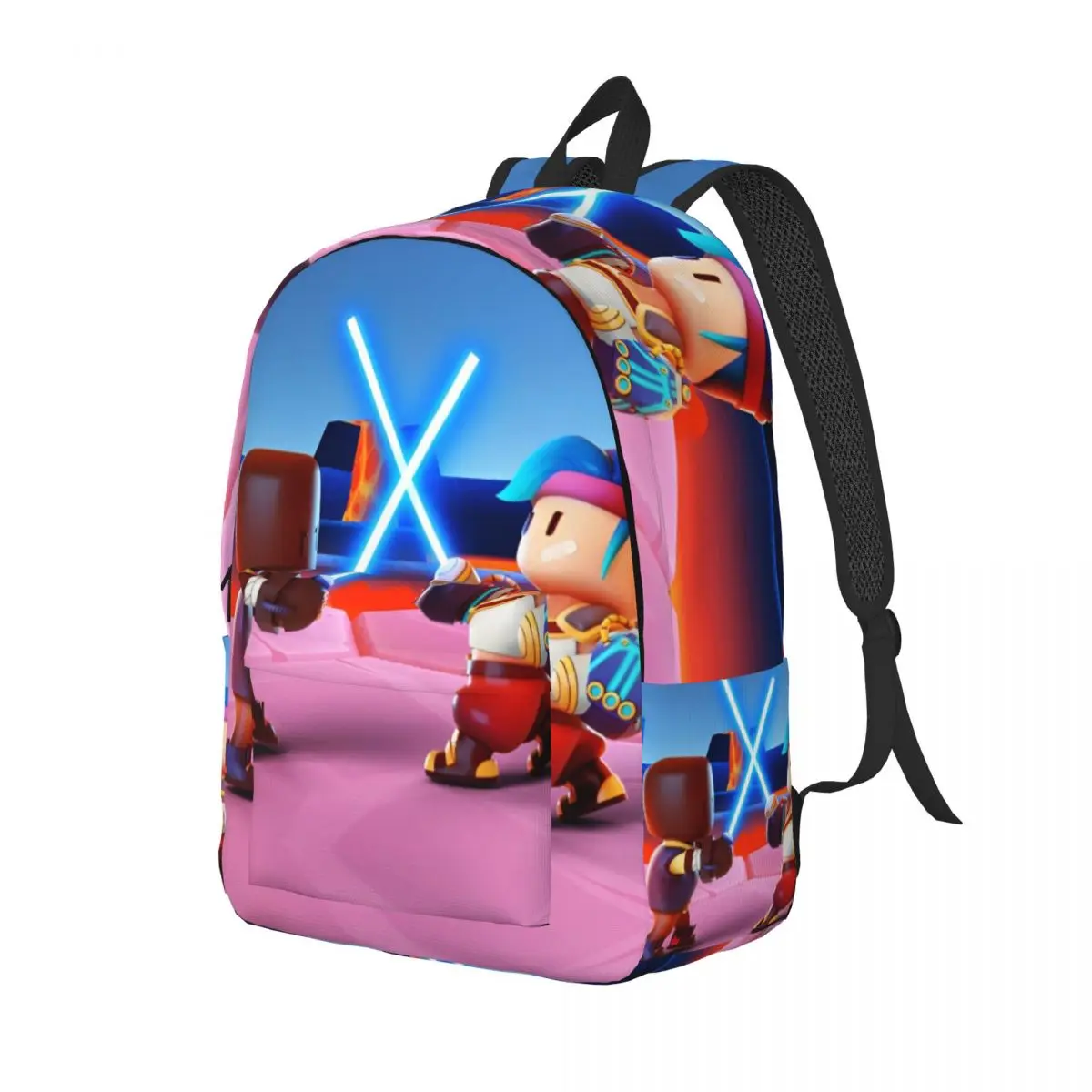 Stumbles Funny Game Guys Cartoon Backpack Lightweight High School Business Back to School Gift Daypack Computer Shoulder Bag