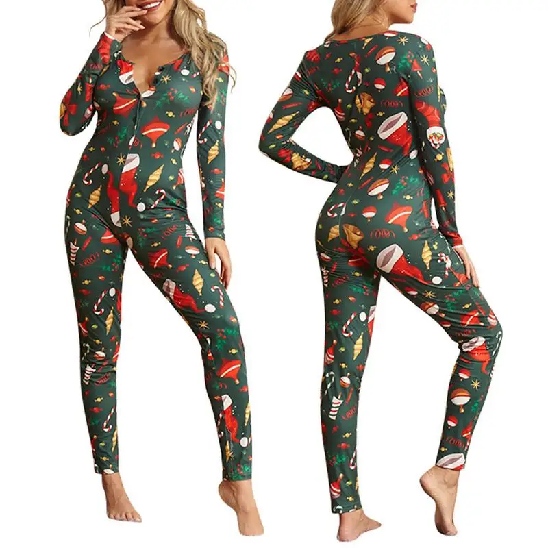 Christmas Onesie For Women Onesie Pajamas For Women Holiday Pajamas For Cold Weather Christmas Onesie Adult Christmas Pajamas