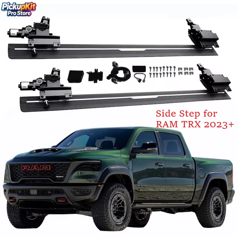 

Heavy Duty Premium Electric Power Running Boards Side Steps for RAM TRX 2023+