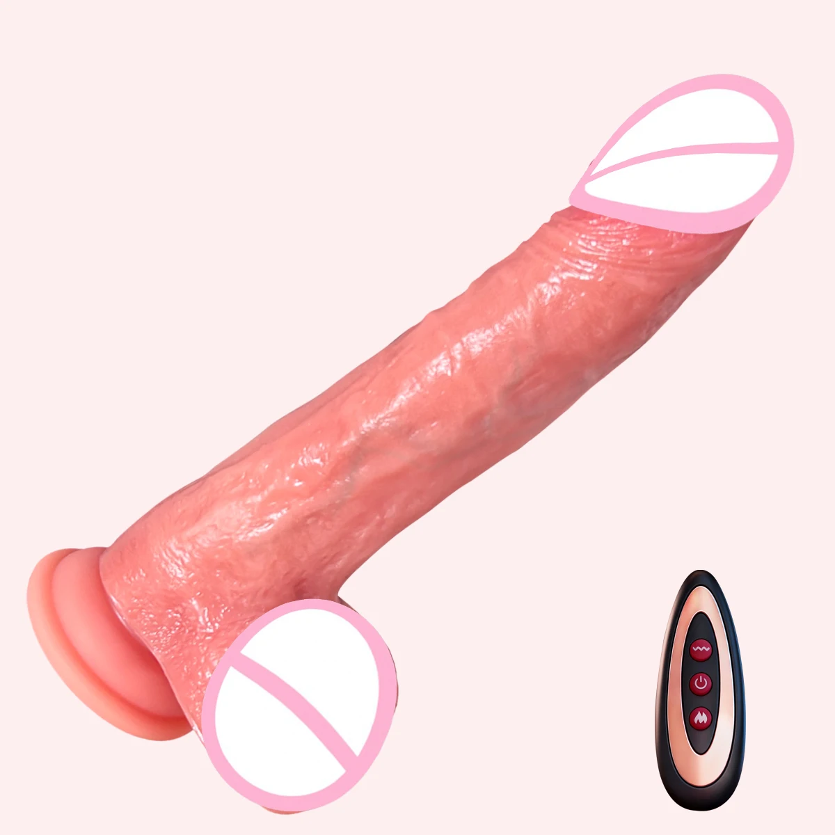 Realistic Thrusting Dildo Vibrator for Women 8 inch Silicone Suction Cup Penis with G Spot Stimulation Anal Stimulator Adult Sex