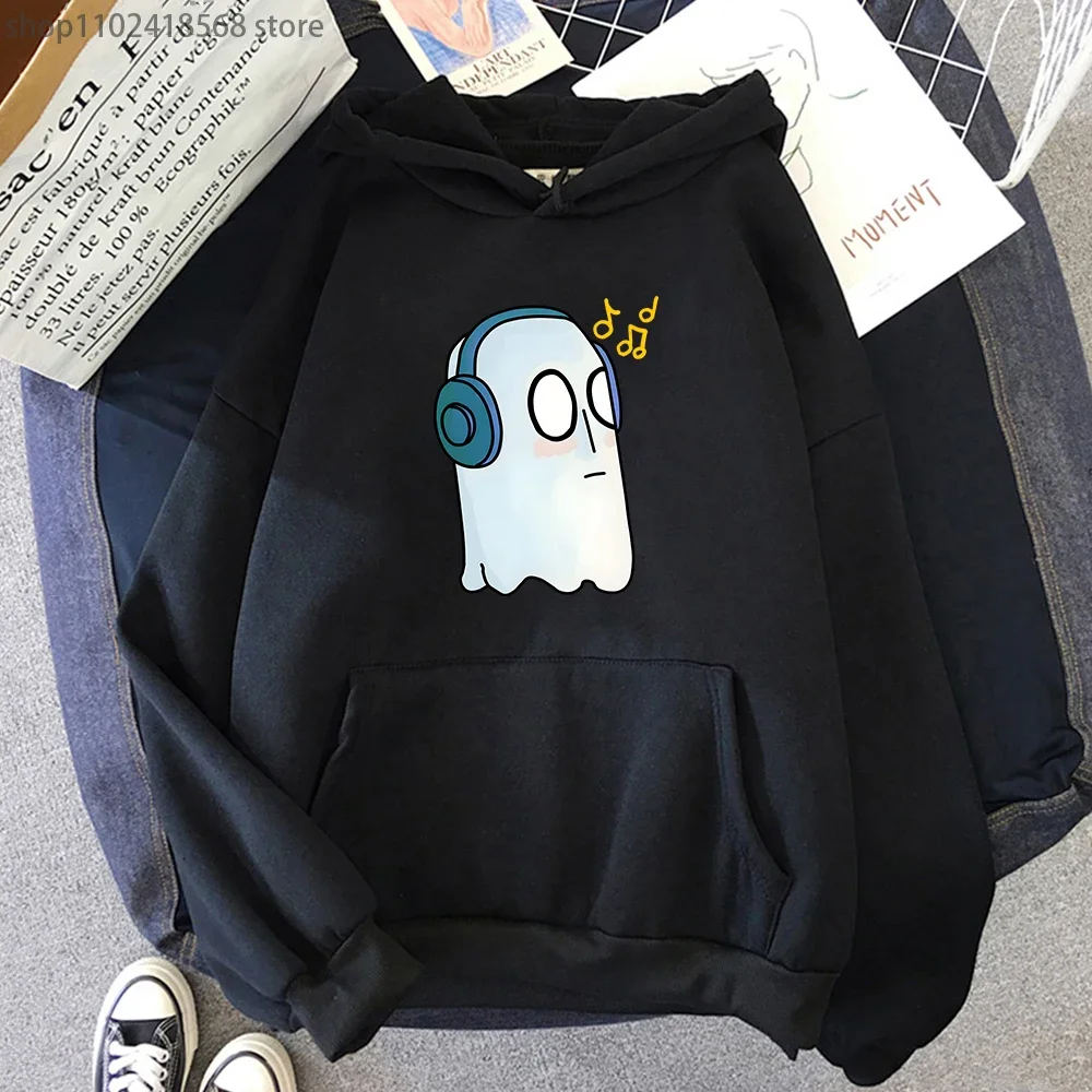 

Napstablook Ghost Hoodies Kawaii Undertale Game Sweatshirt for Men Cartoon Graphic Pullovers Hooded Women Hoodie Winter Clothing