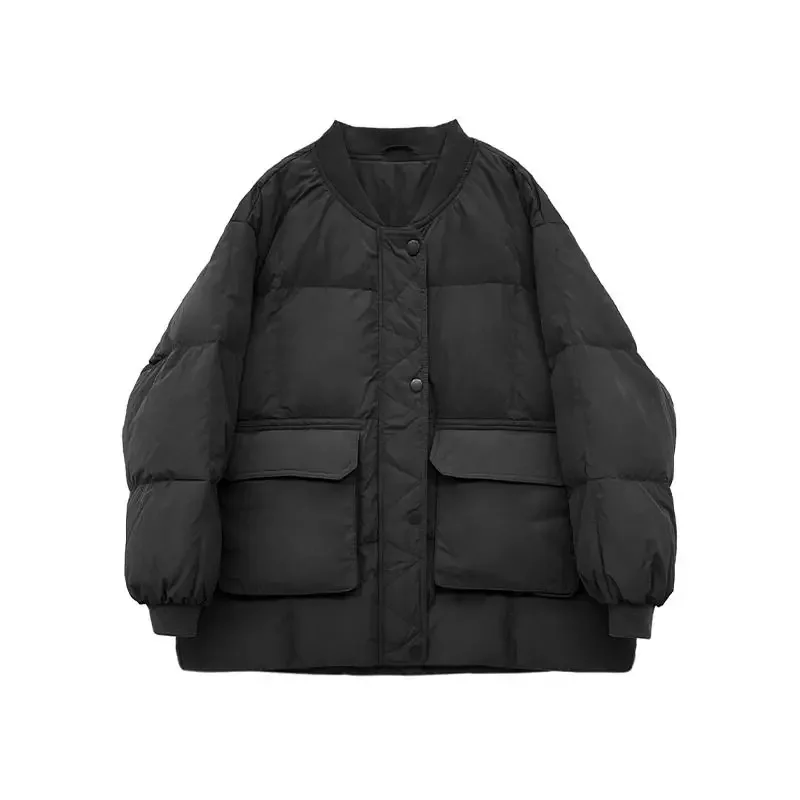 

2025 Autumn/Winter Women's Oversized Down Cotton Jacket Commuting Cotton Jacket