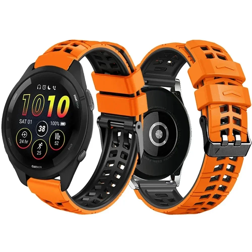 Neues 22mm Silikon band für Garmin Vorläufer 265 255 Musik Armbänder Uhren armbänder für Garmin Vivo active 4 Venu 2 45mm Armband