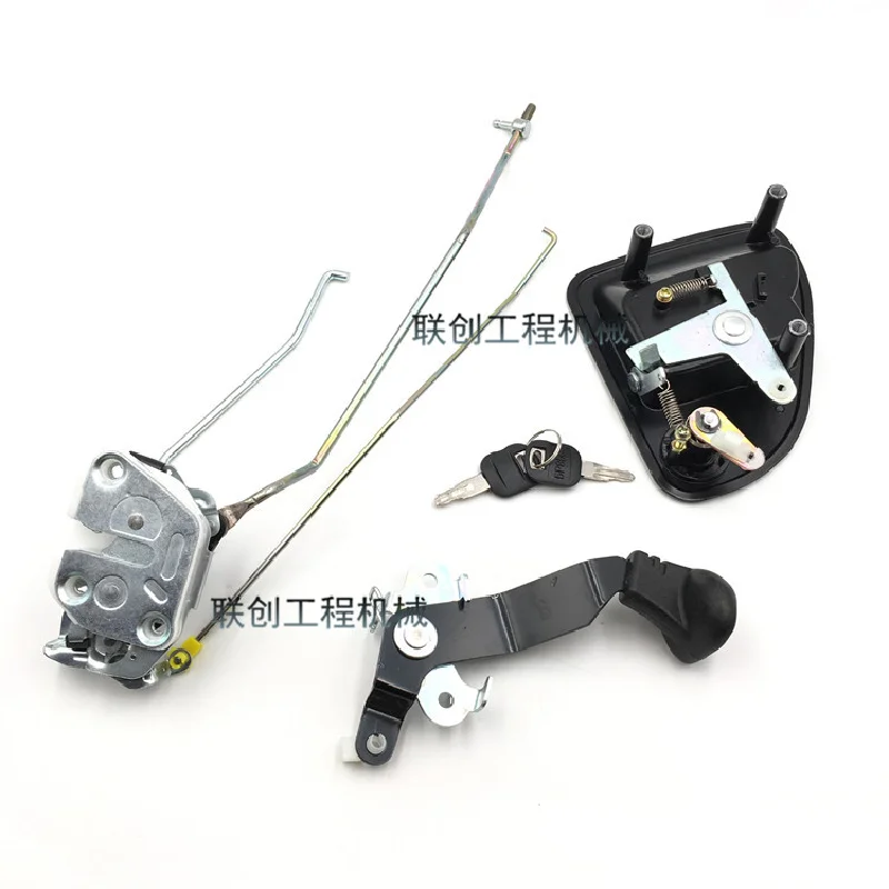 For Caterpillar Cat E320c/320d/307d/307c/311c Cab Door Lock Assembly Inner And Outer Handle Lock Block Excavator Accessories