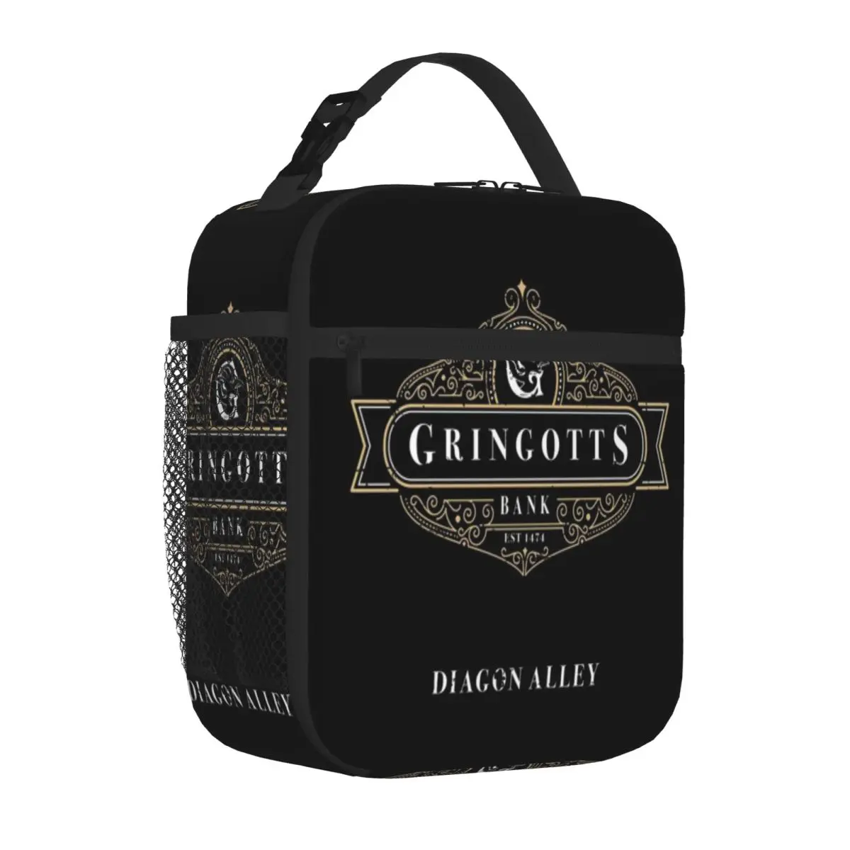 Bestselling Gringotts Bank Minimal Decoration Cooler Lunch Bag After School Snack Insulated Food Bag