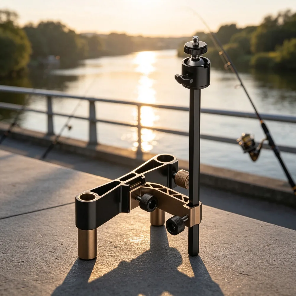 For Night Fishing Bait Tray Holder Adjustable Bait Tray Holder Fishing Gear Flexible Positioning Dedicated Lighting Mount