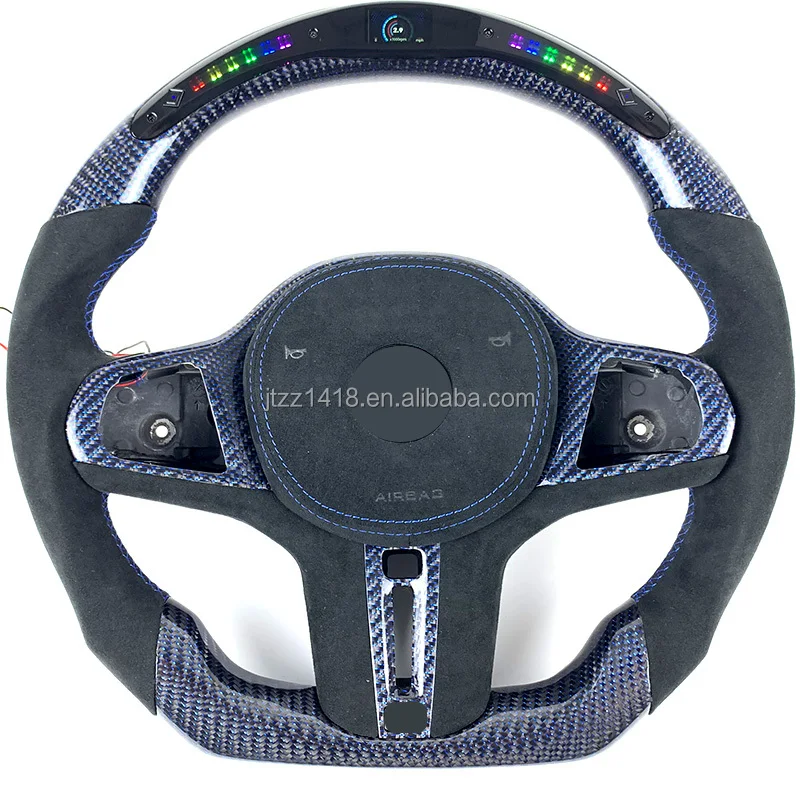 For BMW G21 G81 G80G87G82 G20M340iG22G29 2020 20212023 Competition M Sedan Coupe Carbon Fiber Steering Wheel LED Display