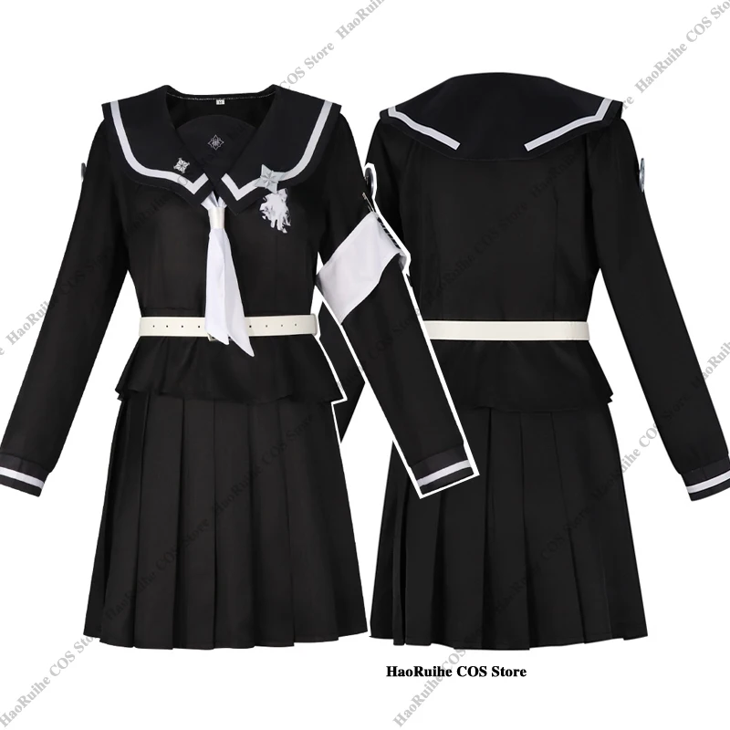 Tsukumo Kako Sizuhara Hiruko conjunto de vestido de abrigo para mujer, traje de disfraz de Cosplay, traje de Halloween de la última Academia de Defensa