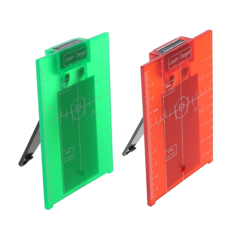 Inch/cm  Target Card Plate Green/Red  Level For Line  Enhancement Can-Be Magnetic/Hanging-On Wall & Dropship