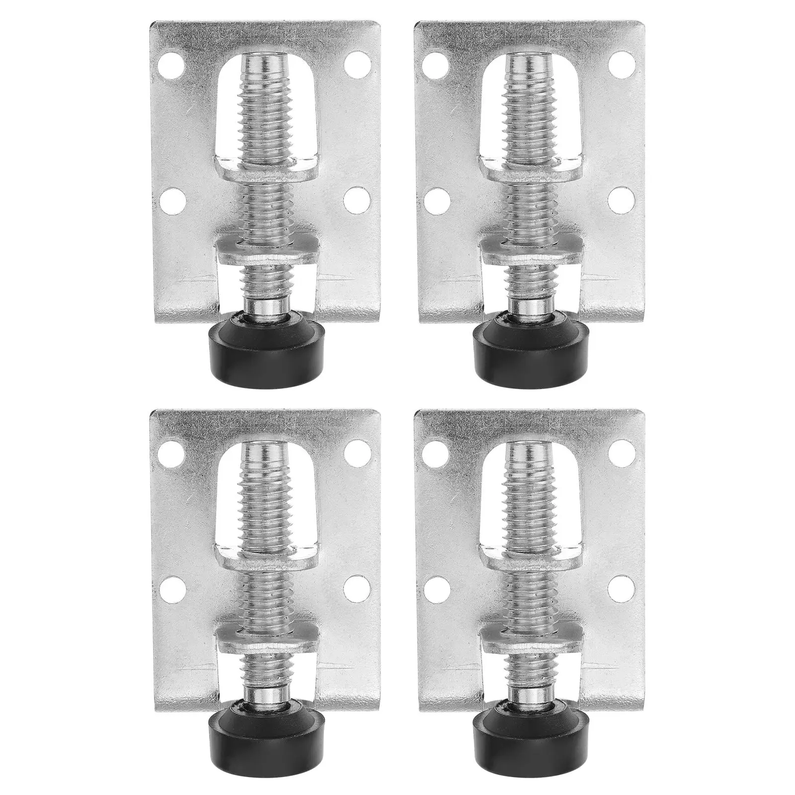 

4 Pcs Adjust The Foot Pad Adjustable Leg Levelers Furniture Legs for Workbench Feet Steel Cabinet Leveling