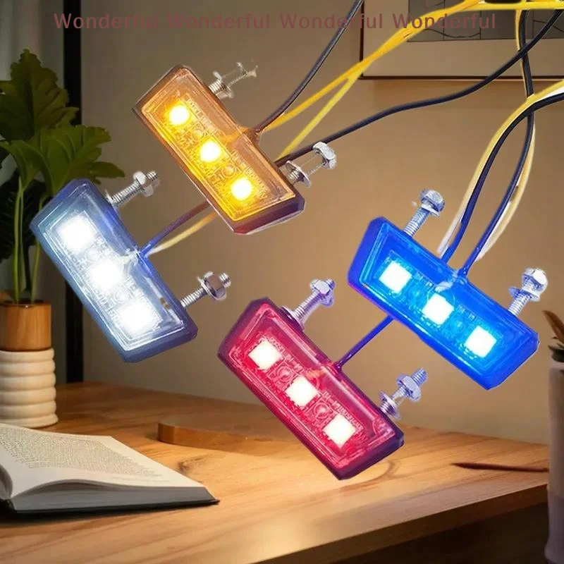 Picture 5: Rear Tail Light for Motorcycle, Waterproof 12V LED License Plate Light