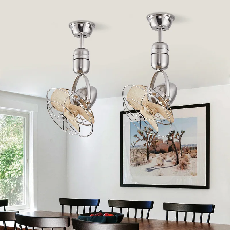 Wall-mounted fan 16-inch kitchen shaking head small ceiling fan study minimalist ceiling fan large air volume