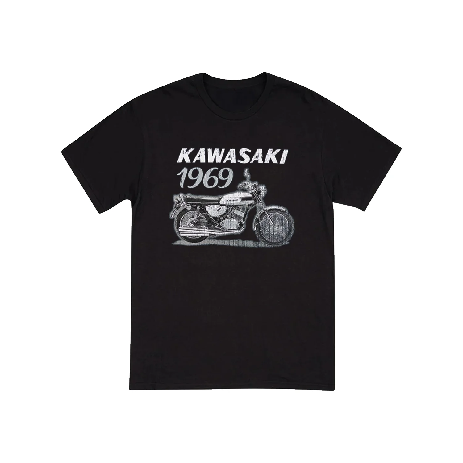 

Kawasaki 1969 Heritage Mach T-shirt Newest Outdoor Jersey Summer Classic Tee Adults Loose Exercise Motorcycle Jersey