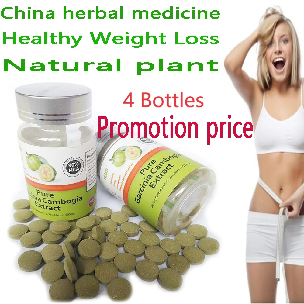 

4 Bottles diet pills Garcinia Cambogia Extract Tablet Burning Fat Accelerate Metabolism Healthy Weight Loss effective slimming