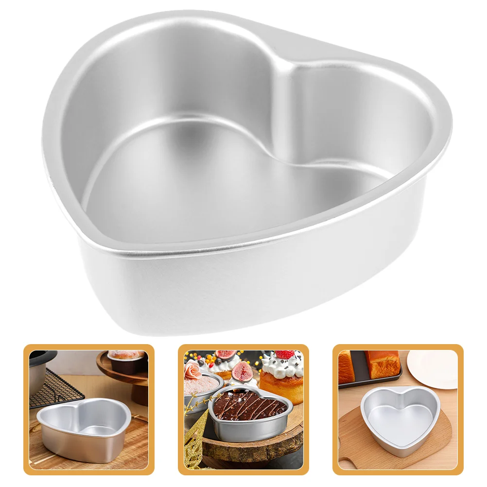 2 Pcs Heart-Shaped Mold Cake Tins for Baking Molds Washing Machine Nozzle