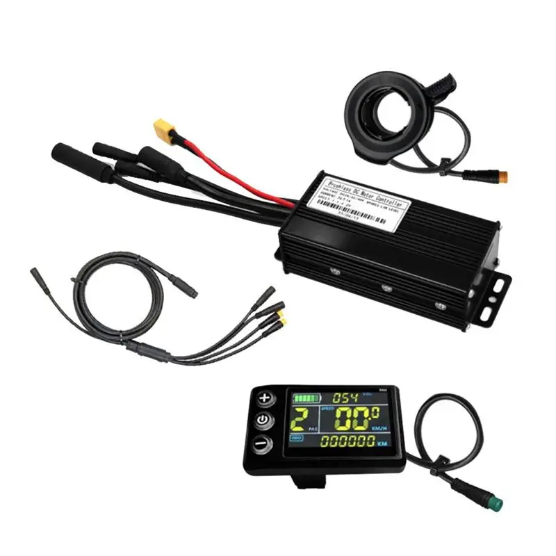 NEW HOT In Stock-Three Mode Ebike Controller 24V/36V/48V With S866 LCD Color Display Waterproof Connector 1000W Motor Conversion