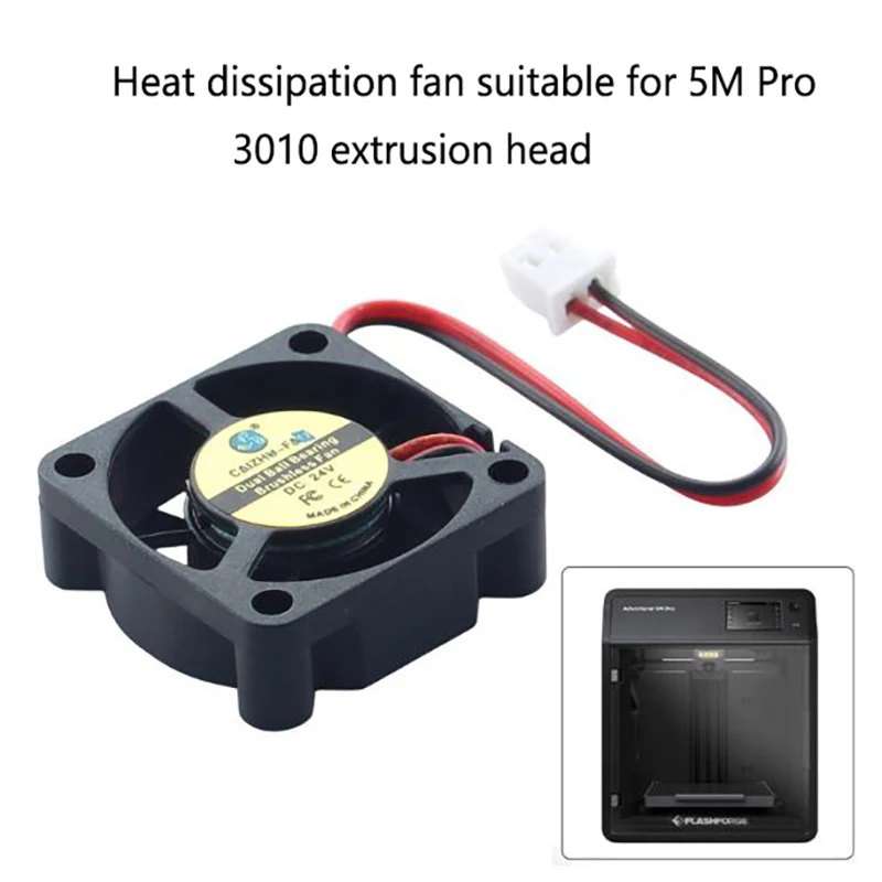 For Flashforge Adventurer 5M Pro 3010 Fan 24v Fast Heat Dissipation For 5M Pro Hotend Board