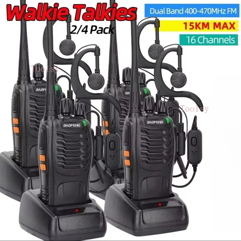 

Baofeng BF-888S рация 5 Вт портативная рация трансивер 16-канальная двусторонняя радиосвязь дальнего действия для охоты